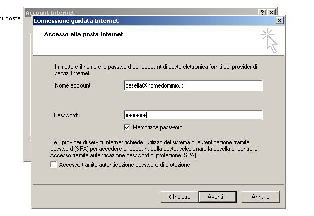 Configurare la posta elettronica con il protocollo IMAP con Outlook Express