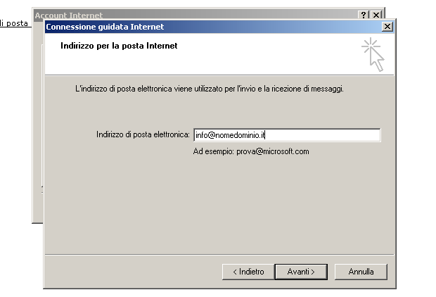 Configurare la posta elettronica con il protocollo pop3 con Outlook Express