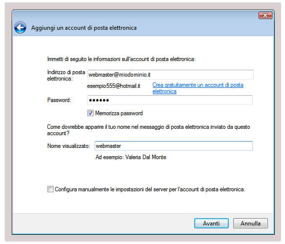 Configurare la posta elettronica con il protocollo pop3 con Windows Live Mail