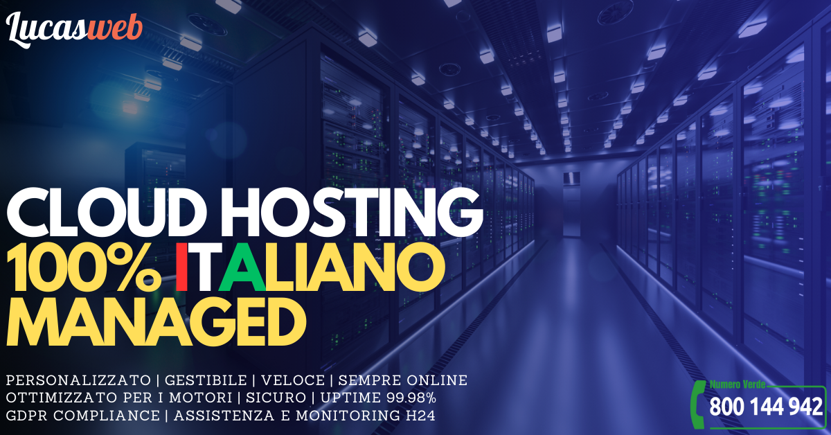Registrazione domini e hosting in Cloud 100% italiano Registrazione domini e hosting in Cloud 100% italiano