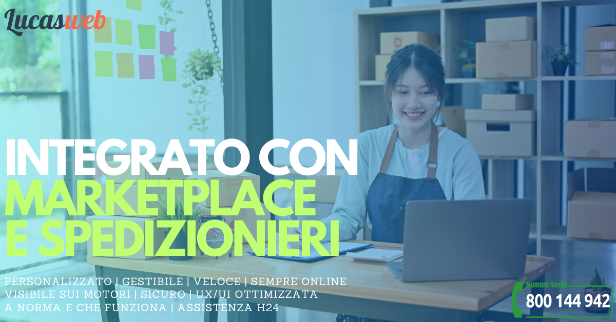 Realizzazione ecommerce integrato con marketplace e piattaforma spedizionieri