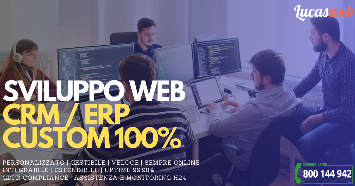 Sviluppo software web personalizzato e gestionali web