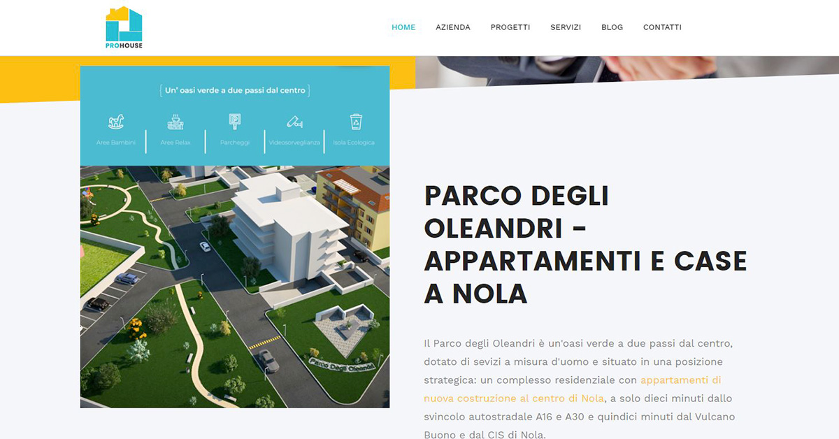 Sito web per impresa di costruzioni