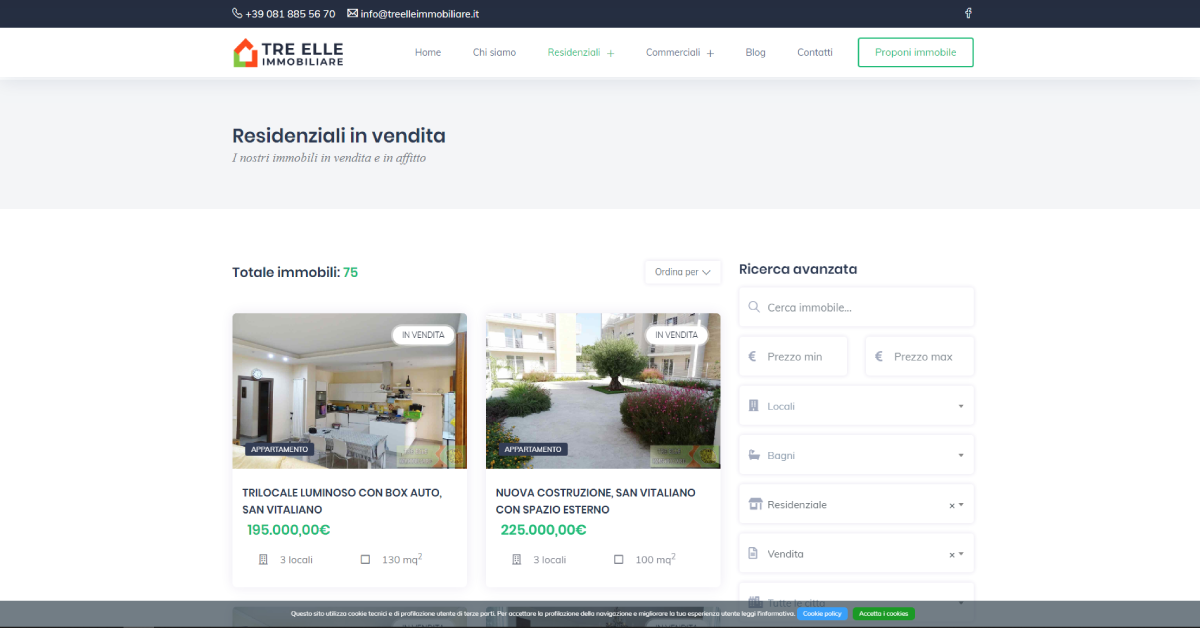 Sito web agenzia immobiliare