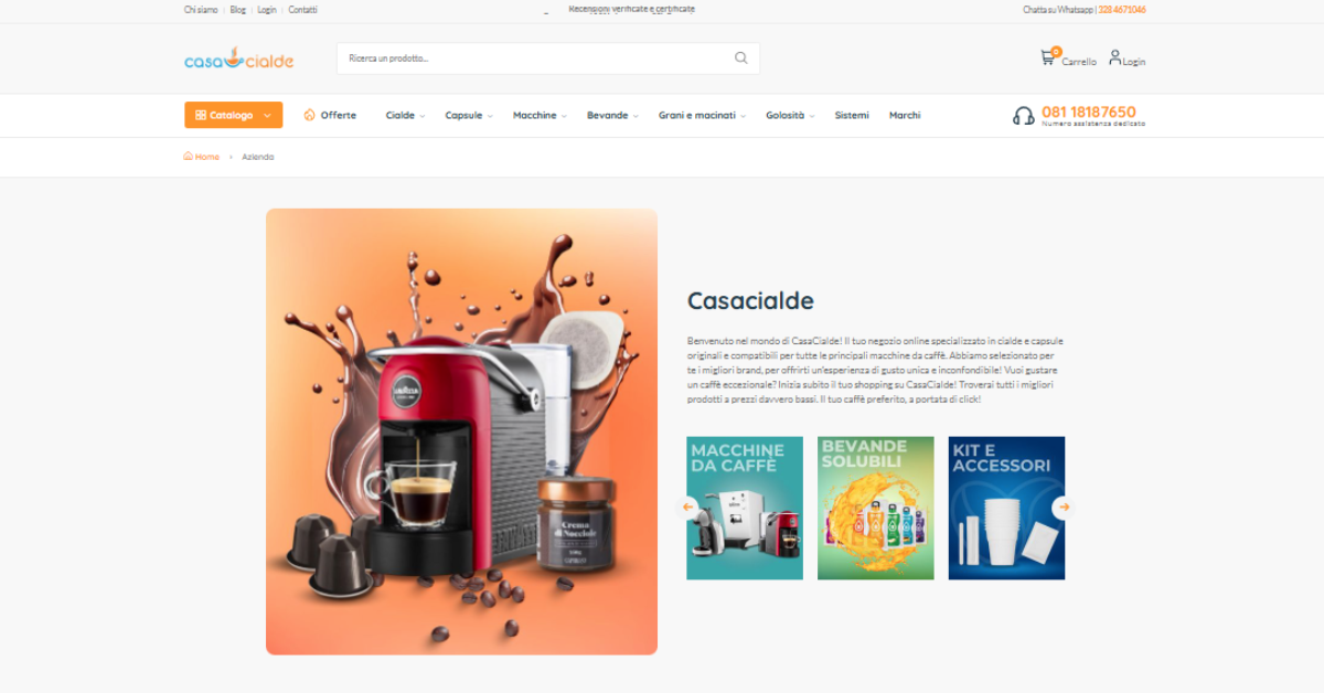 Azienda di vendita e distribuzione di caff all