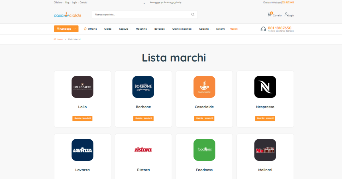 Lista dei marchi di caff pi importanti venduti