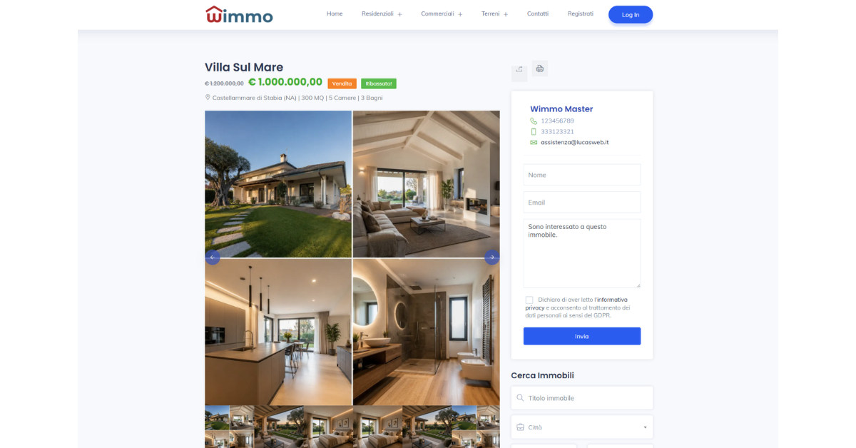 Sito agenzia immobiliare | dettaglio annuncio